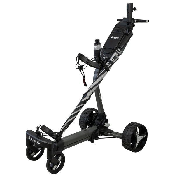 Electric Golf Push Cart Features Big Horn Golfer