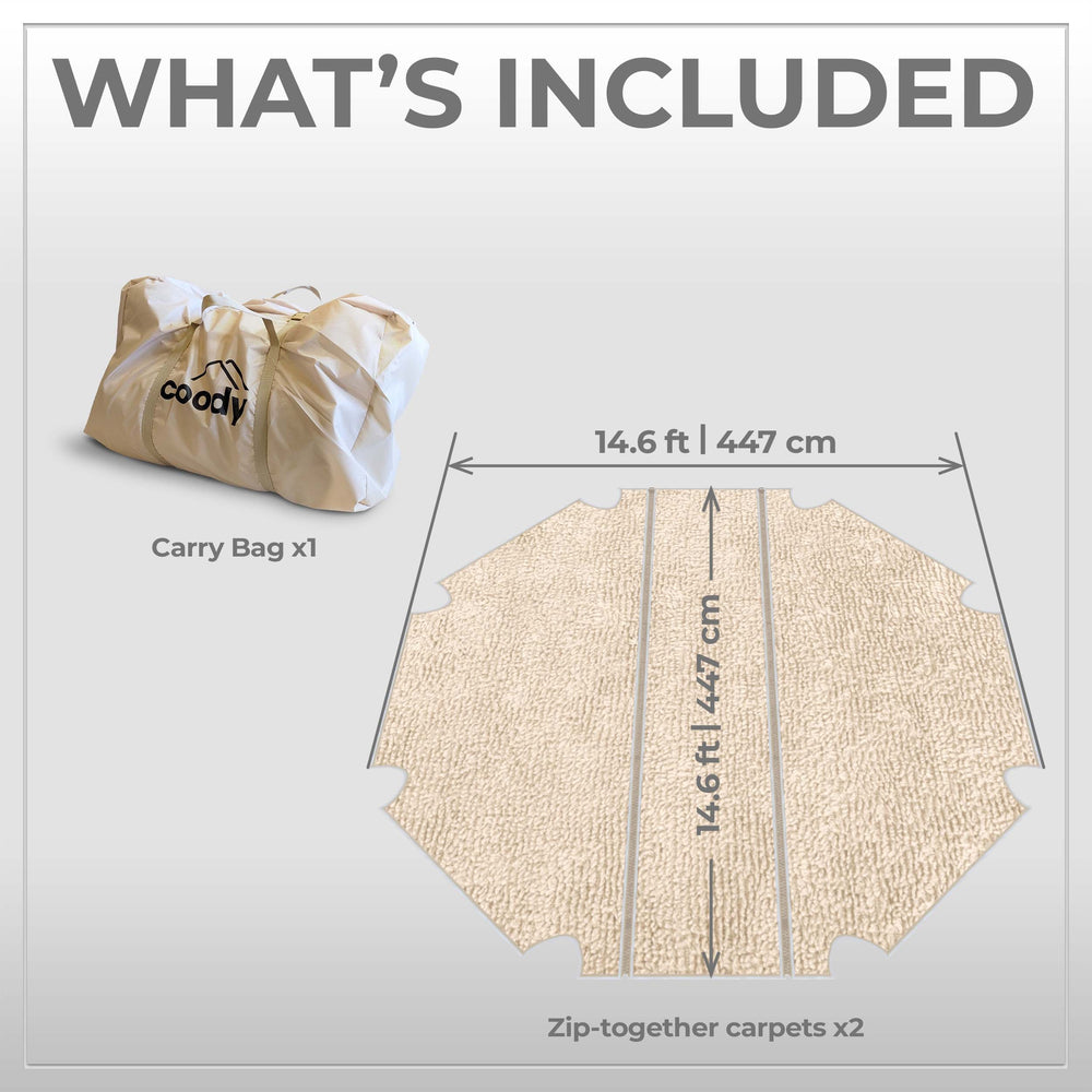RBM Coody Carpet – Tailored for Coody Aurora Dome (Octopus) Tent