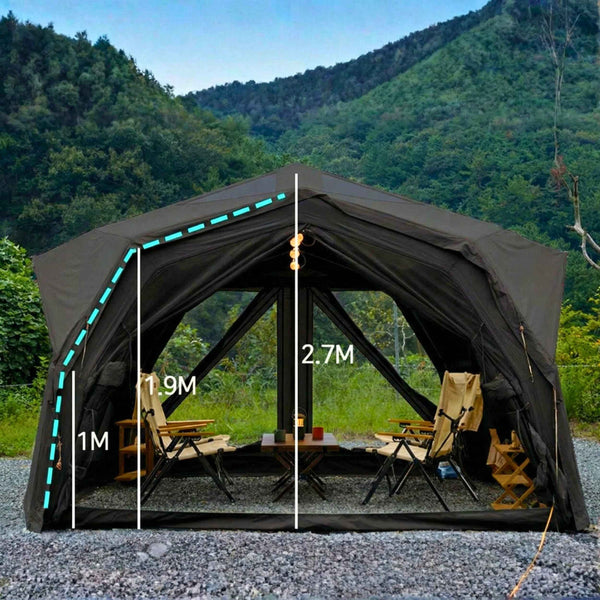 kivu hub 6 man tent RBM Outdoors Coody Hub Pro Black