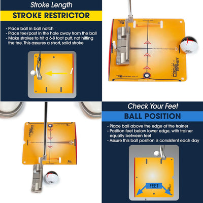 EyeLine Golf PUTTING CIRCUIT TRAINER - YELLOW TRAINER
