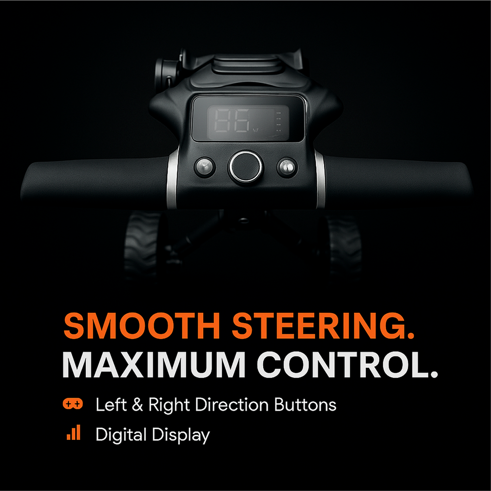 Axglo E5 Follow Me Electric Golf Push Cart