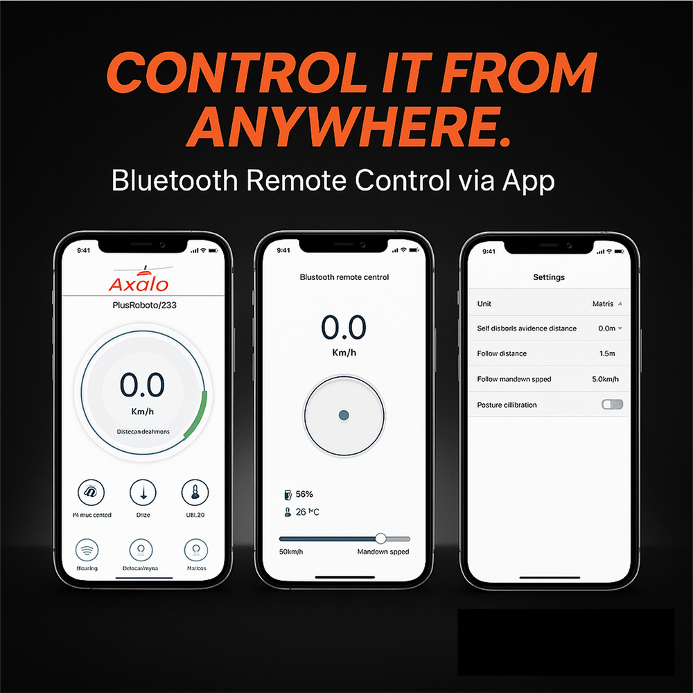 Axglo E5 Follow Me Electric Golf Push Cart