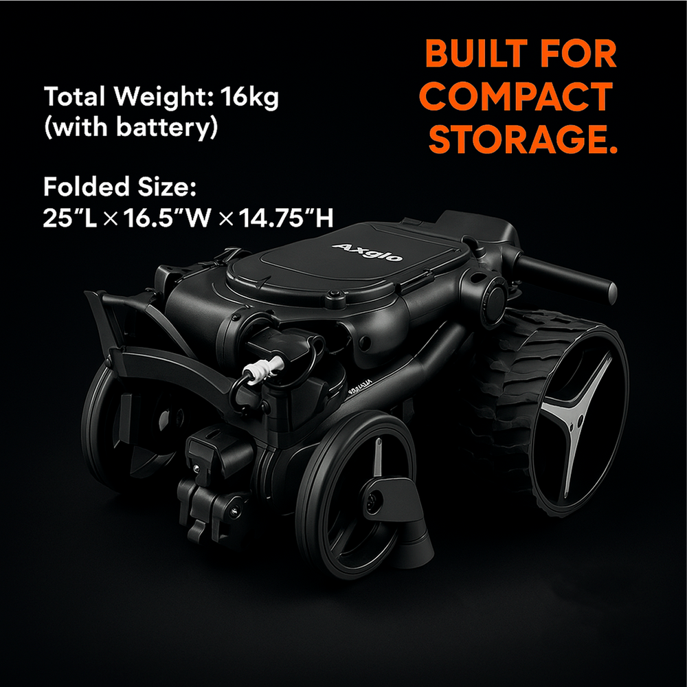 Axglo E5 Follow Me Electric Golf Push Cart