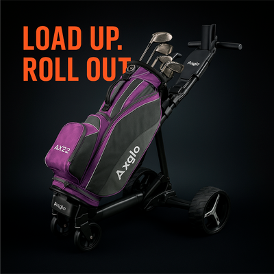 Axglo E5 Follow Me Electric Golf Push Cart