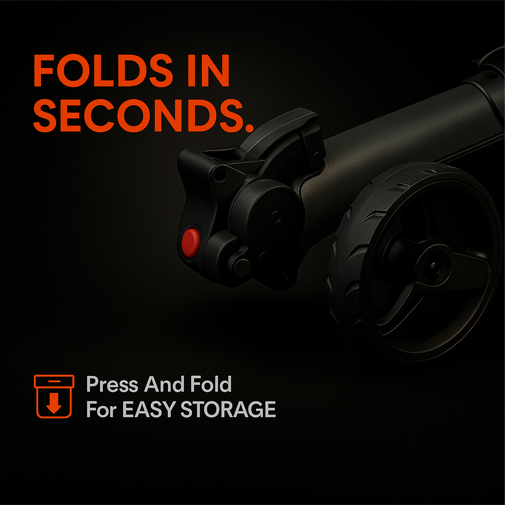 Axglo E5 Follow Me Electric Golf Push Cart