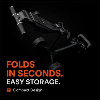 Axglo E5 Follow Me Electric Golf Push Cart