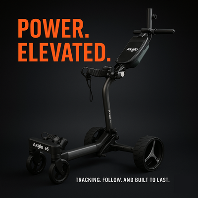 Axglo E5 Follow Me Electric Golf Push Cart