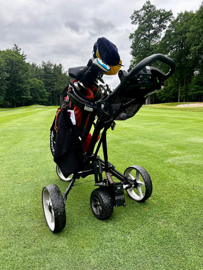 Caddie Wheel + Bag Boy Quad XL Push Cart Bundle