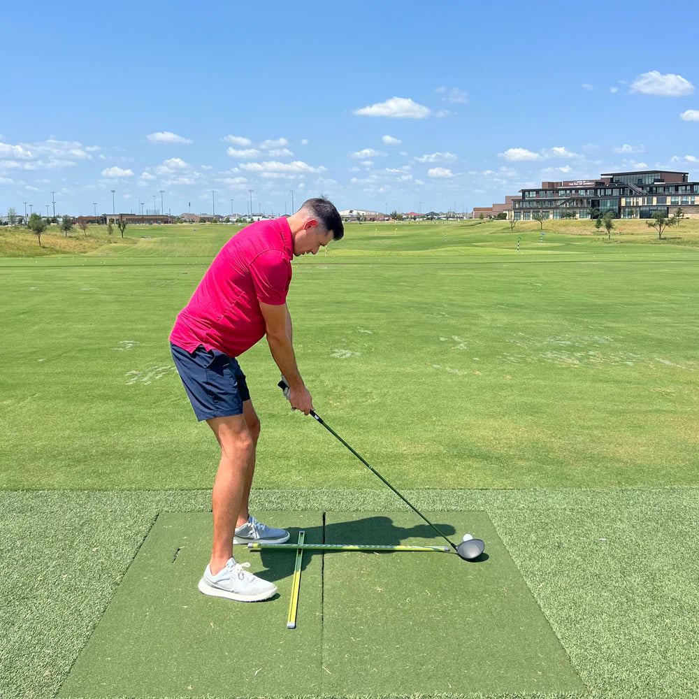EyeLine Golf Practice-T Alignment & Ball Position Guide (Green)
