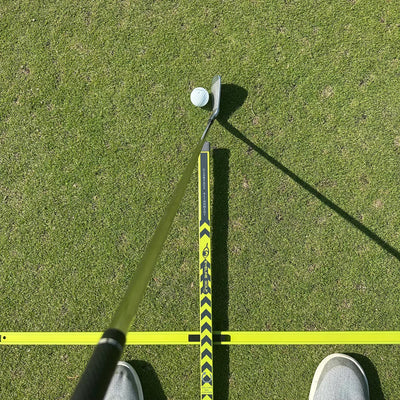 EyeLine Golf Practice-T Alignment & Ball Position Guide (Green)