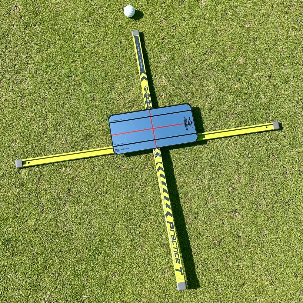 EyeLine Golf Practice-T Alignment & Ball Position Guide (Green)