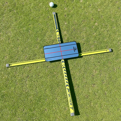 EyeLine Golf Practice-T Alignment & Ball Position Guide (Green)