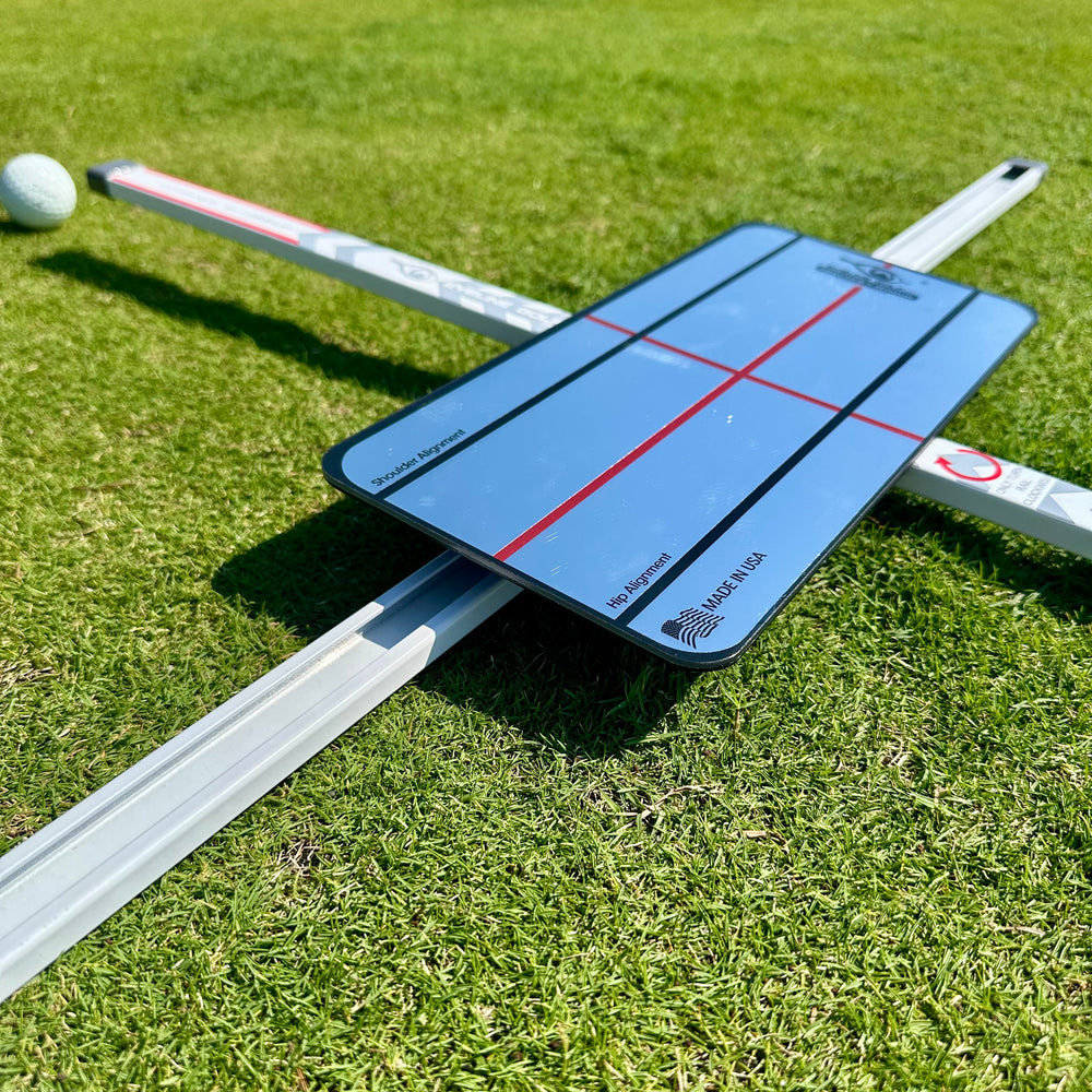 EyeLine Golf Practice-T Alignment & Ball Position Guide (White)