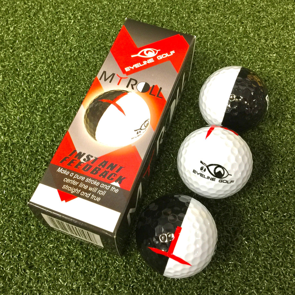 EyeLine Golf MyRoll 2-Color Golf Ball 3-Pack