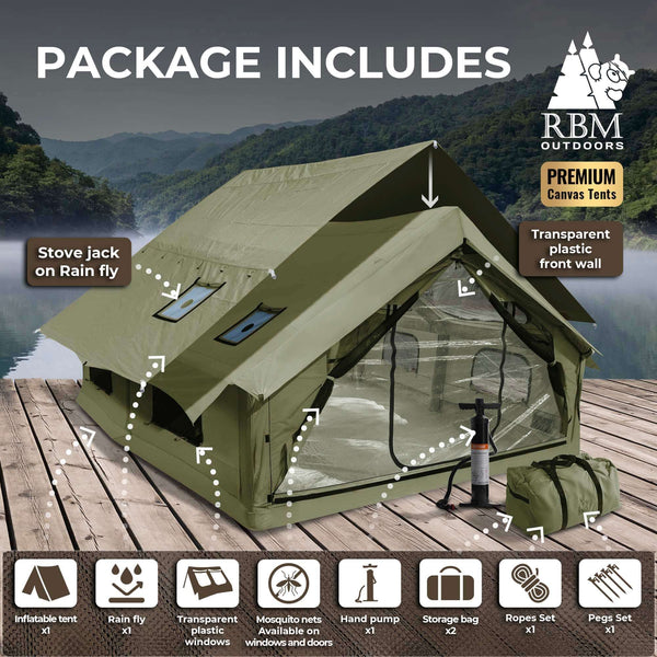 RBM Panda Large Forest Green + Stove Caminus M