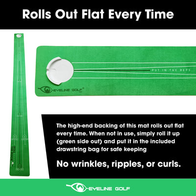 EyeLine Golf ROLL THE ROCK PUTTING MAT - 8 FOOTER