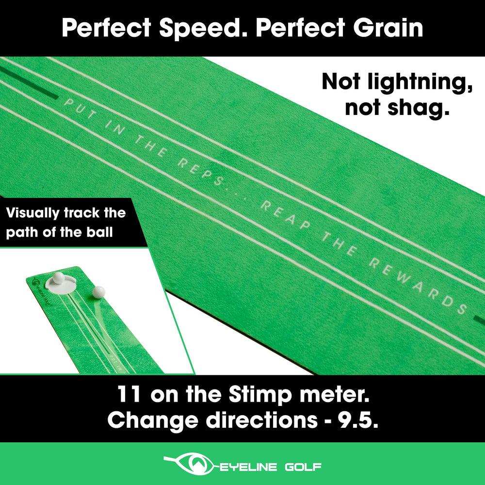 EyeLine Golf ROLL THE ROCK PUTTING MAT - 8 FOOTER