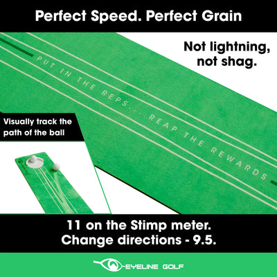 EyeLine Golf ROLL THE ROCK PUTTING MAT - 8 FOOTER