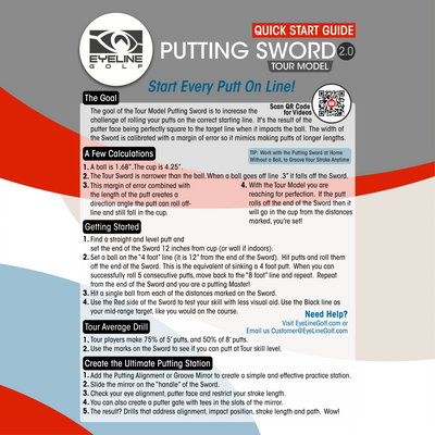 EyeLine Golf Putting Sword 2.0 by Michael Breed - Tour Model