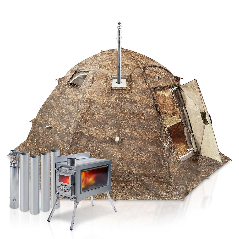 RBM All-Seasons tent UP-5 for 2-6 person + Wood Stove Caminus M