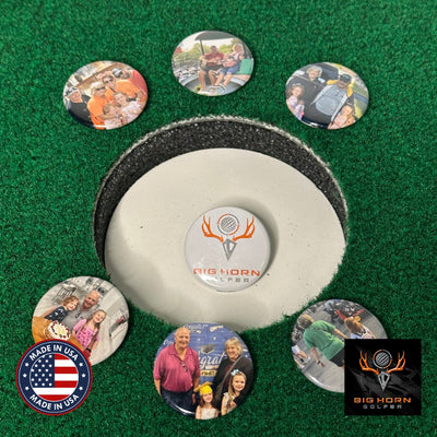 Custom Magnetic Golf Ball Markers - Set of 6