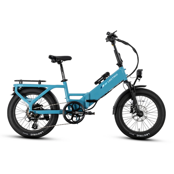 Lectric XP4 750 Step-Thru Raindrop Blue eBike – Big Horn Golfer