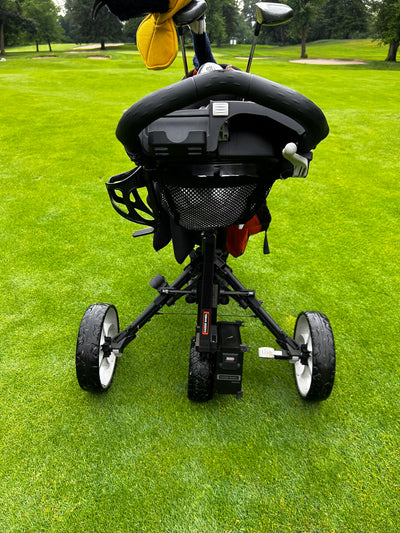 Caddie Wheel + Bag Boy Quad XL Push Cart Bundle