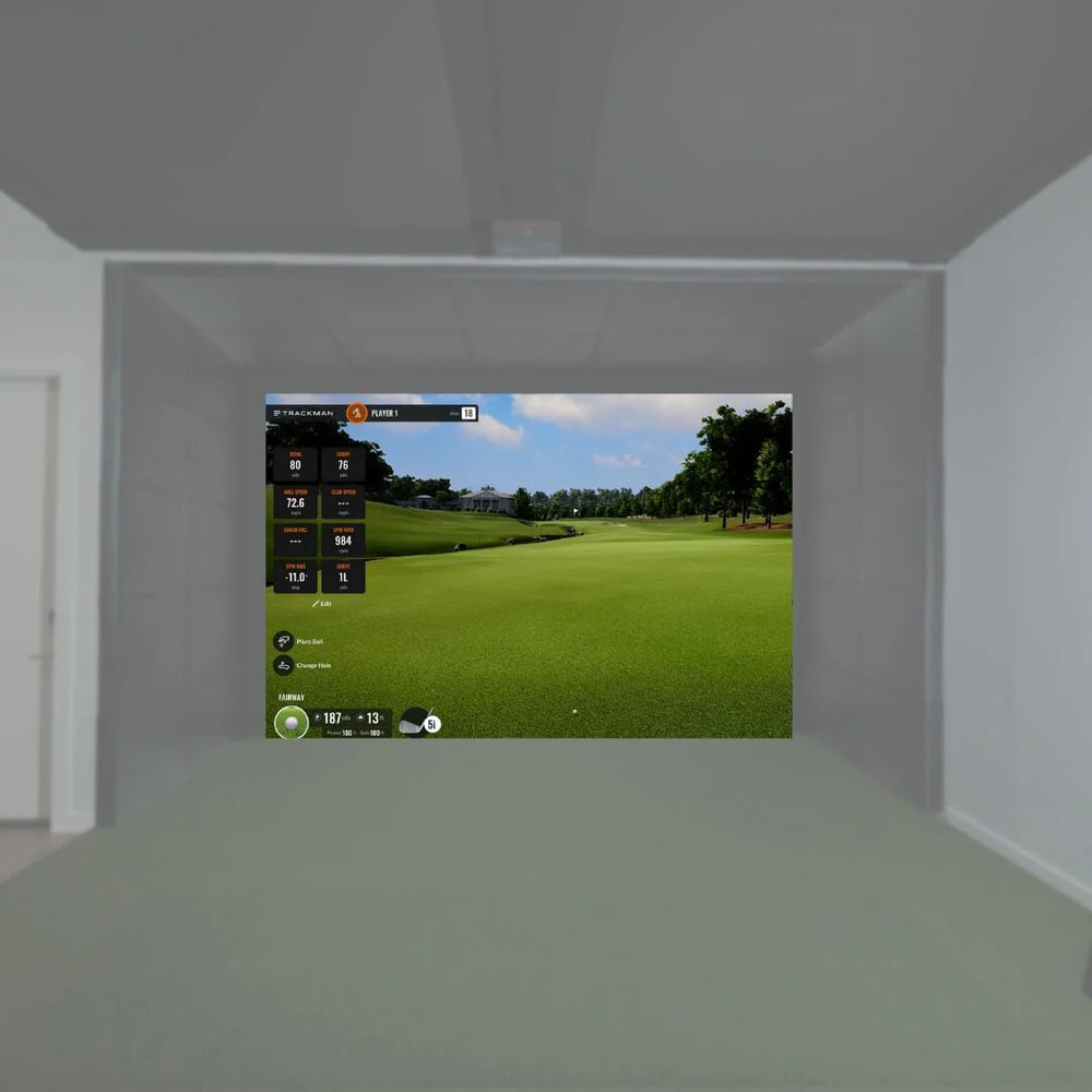 Shop Indoor Golf SIGPRO Premier Golf Simulator Impact Screen