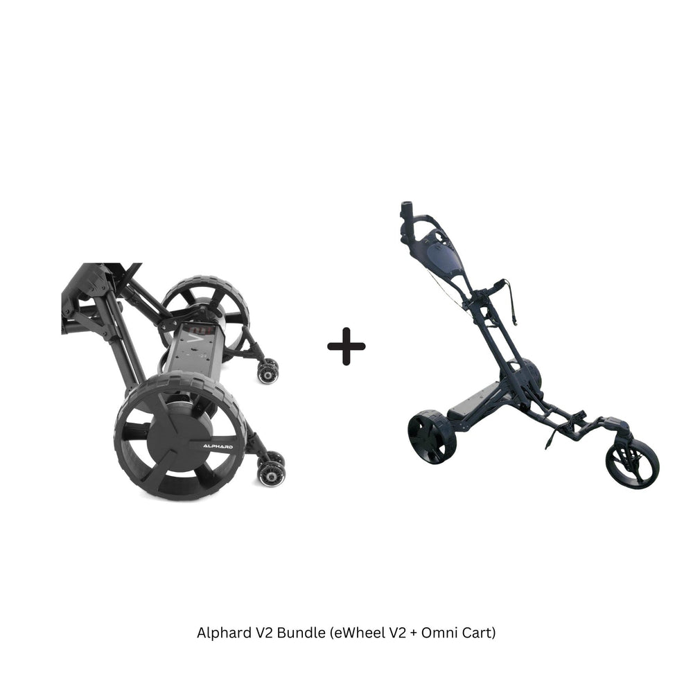 Alphard V2 Bundle (eWheel V2 + Omni Cart) - Big Horn Golfer