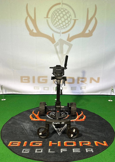 Axglo E5 Follow Me Electric Golf Push Cart - Big Horn Golfer