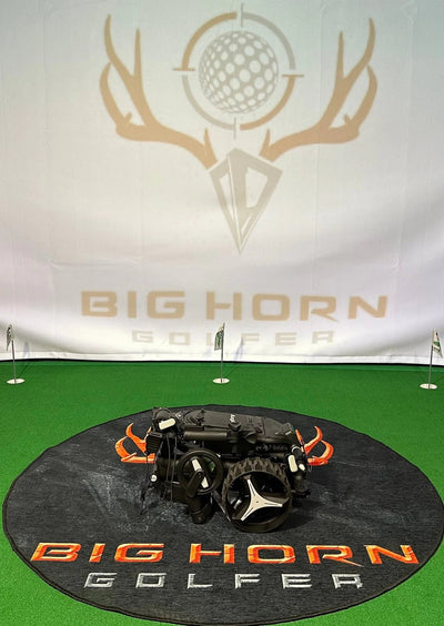 Axglo E5 Follow Me Electric Golf Push Cart - Big Horn Golfer