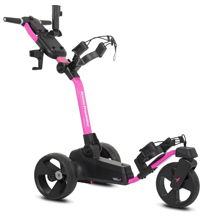 Kam Kaddie V1 Remote Controlled Push Cart Limited Edition Susan G. Komen Pink - Big Horn Golfer