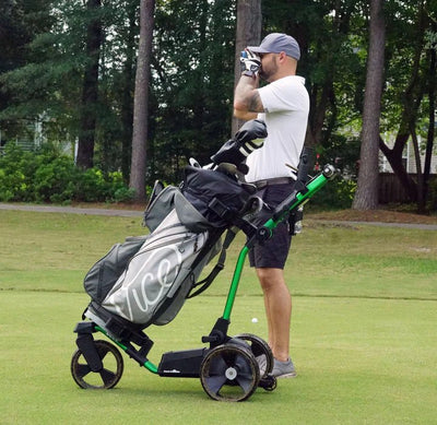 Kam Kaddie V1 Remote Controlled Push Cart Matte Green - Big Horn Golfer