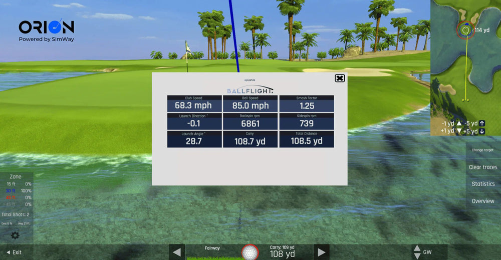 OptiShot Golf - BallFlight Golf In A Box 1 - Big Horn Golfer