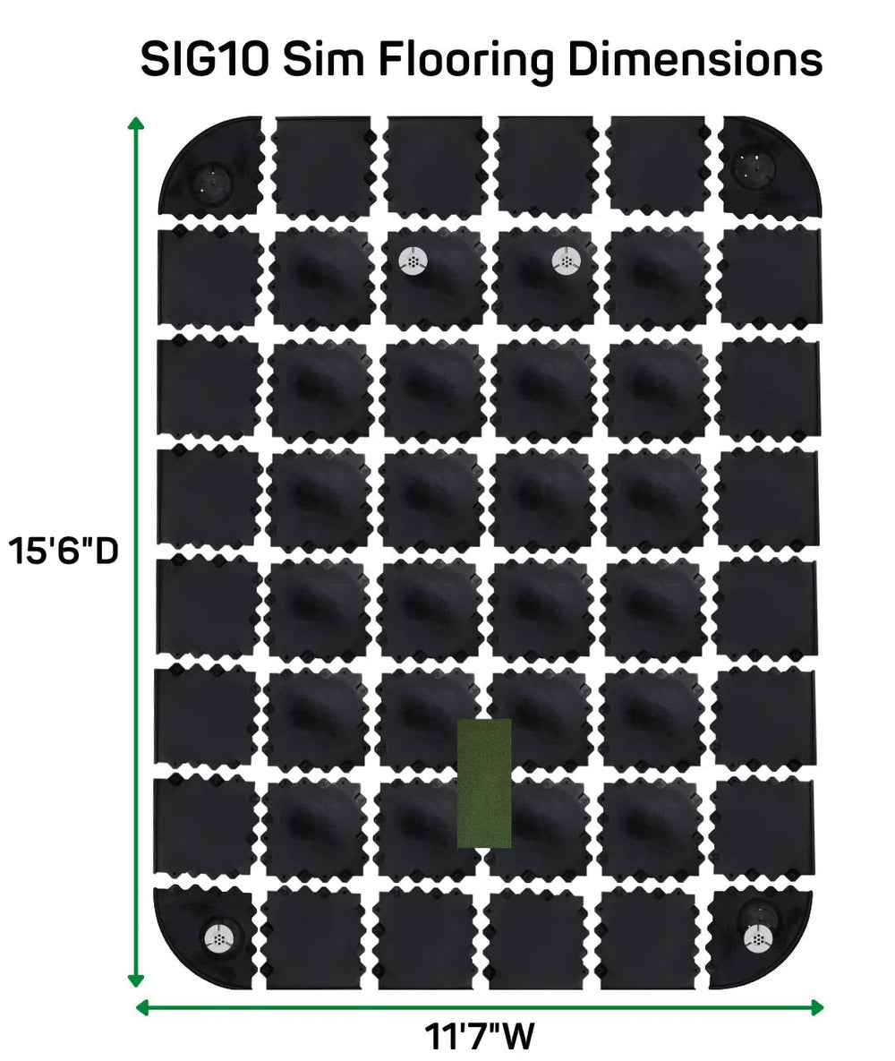 Shop Indoor Golf SIGPRO Golf Simulator Flooring - Big Horn Golfer