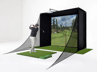 SkyTrak Golf - Golf Simulator Studio Package - Big Horn Golfer