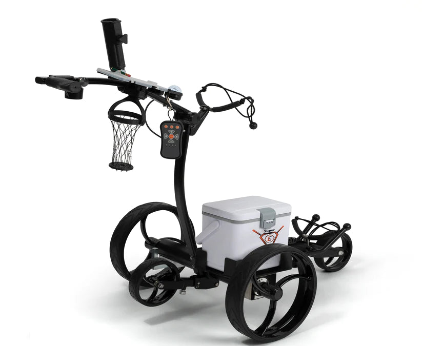 Super E-Caddy The Pro Remote Control Electric Push Cart - Big Horn Golfer