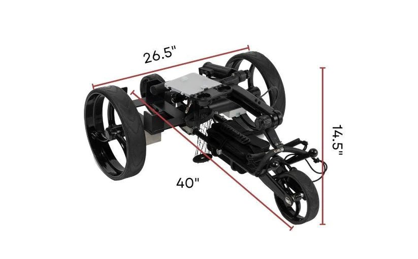 Super E-Caddy The Pro Remote Control Electric Push Cart - Big Horn Golfer