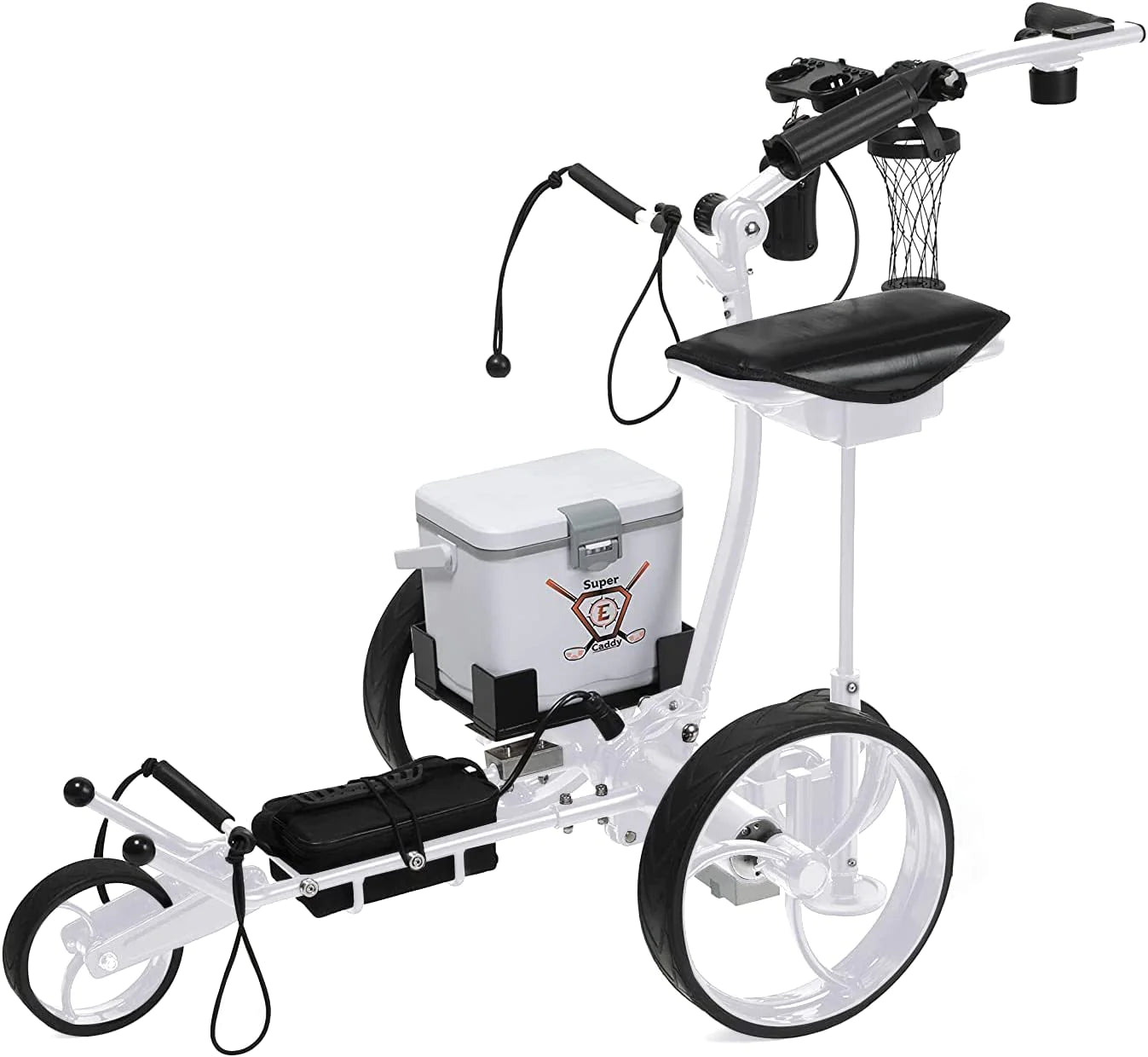 Super E-Caddy The Pro Remote Control Electric Push Cart - Big Horn Golfer