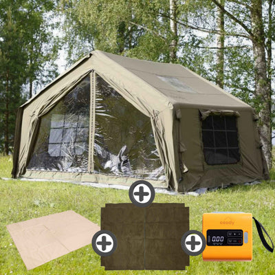 RBM Outdoors Coody 10.0 Forest Green+Ground Sheet PVC+Carpet+Electric Pump