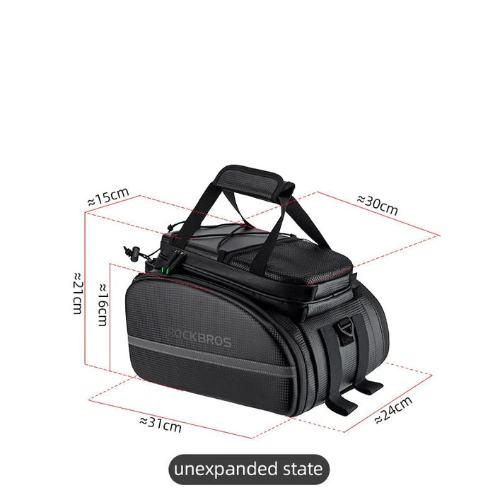 Birch ROCKBROS 34L Expandable Bike Rack Bag: Waterproof & Multifunctional