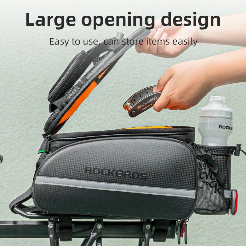 Birch ROCKBROS 34L Expandable Bike Rack Bag: Waterproof & Multifunctional