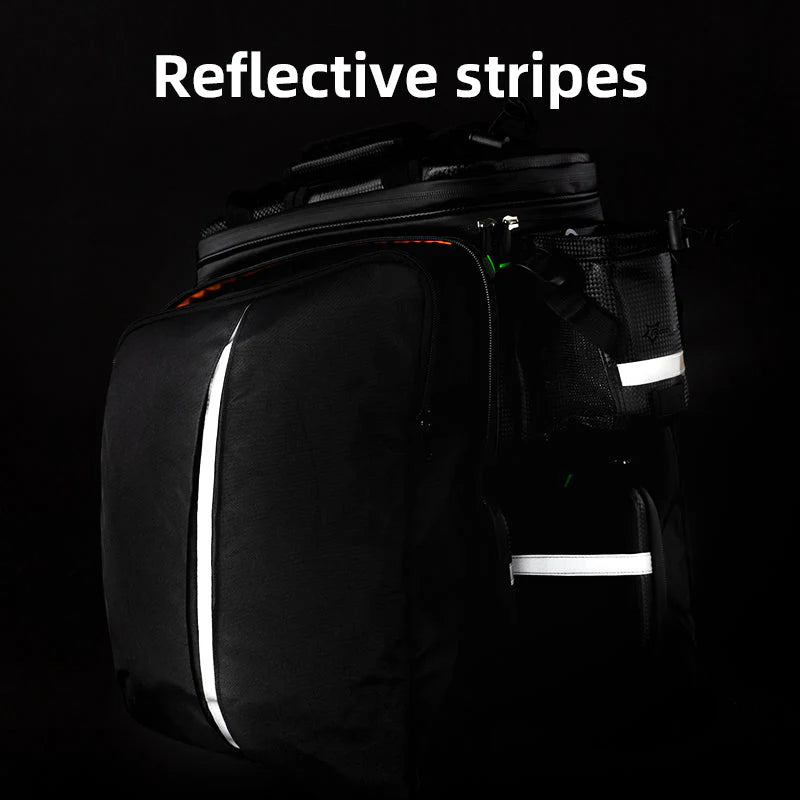 Birch ROCKBROS 34L Expandable Bike Rack Bag: Waterproof & Multifunctional