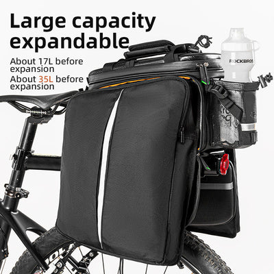 Birch ROCKBROS 34L Expandable Bike Rack Bag: Waterproof & Multifunctional