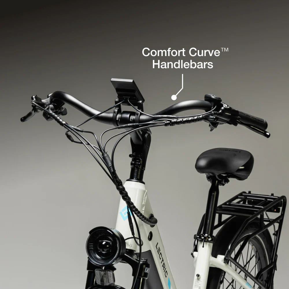 Lectric XPress2 Stratus White Cruiser eBike