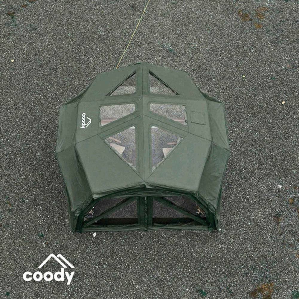 RBM Outdoors Coody Hub Pro Forest Green - Inflatable Tent for Camping (2-6 Person)