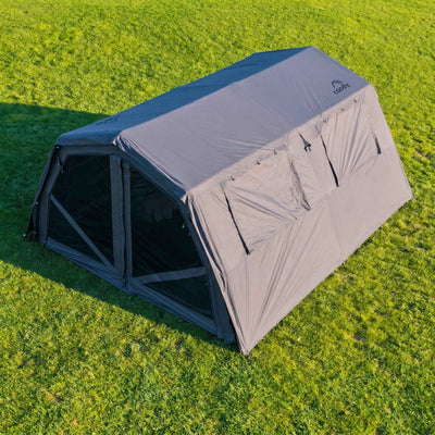 RBM Outdoors Coody Familia AirTent 17.2 PRO Gray (2-10 Person)+Electric Pump+TPU Door Gray+Ground Sheet