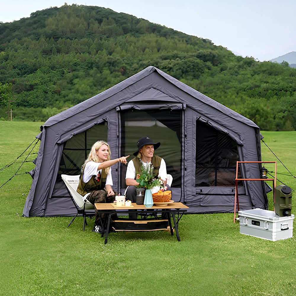 RBM Outdoors Coody 13.6 (Koala-5) Gray Inflatable Tent House for Camping (2-8 person)