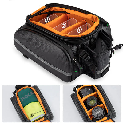 Birch ROCKBROS 34L Expandable Bike Rack Bag: Waterproof & Multifunctional