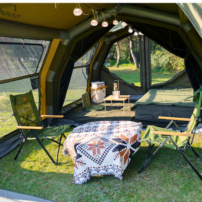 RBM Outdoors Coody Familia AirTent 17.2 Pro Forest Green- Inflatable Tent for Camping (2-10 Person)